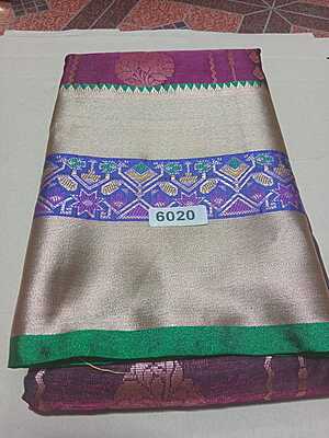 Pattu Saree with Purple Colour