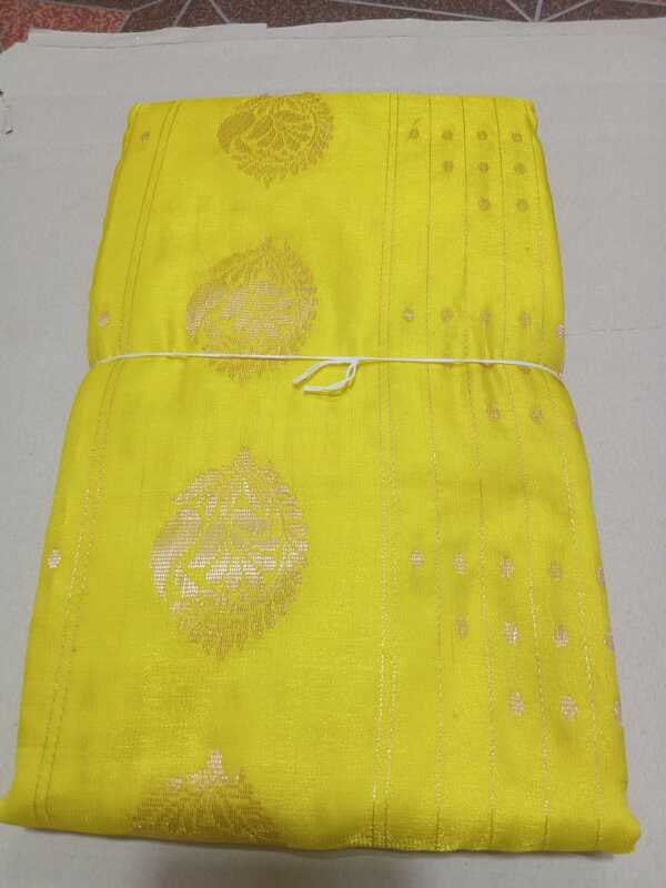 Pattu Saree with Yellow Colour