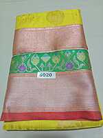 Pattu Saree with Yellow Colour