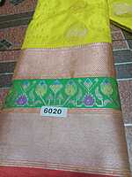 Pattu Saree with Yellow Colour