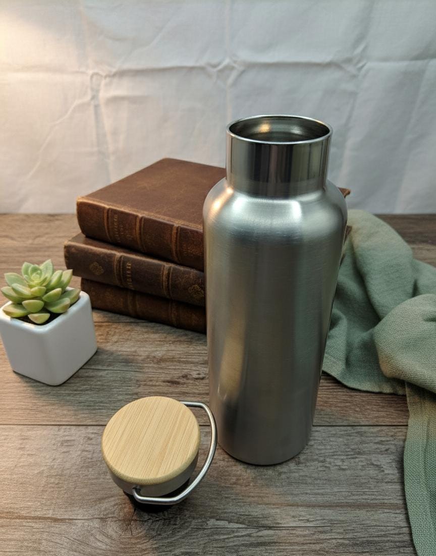 B14 Insulated Flask with Bamboo Lid, 500 ml