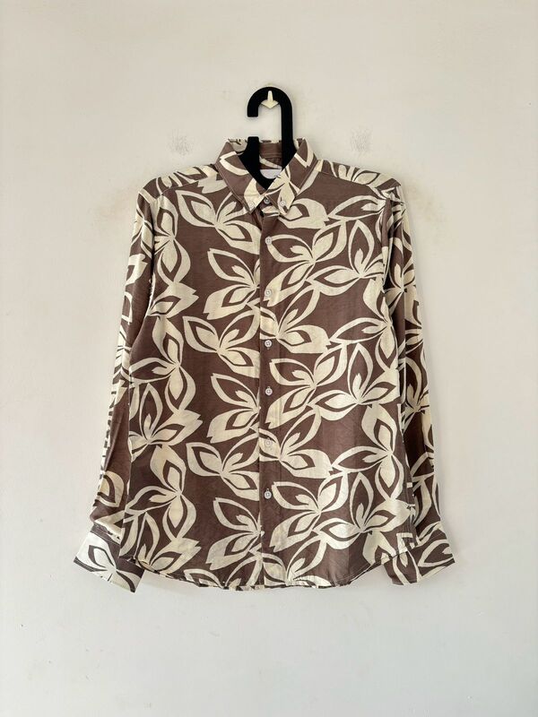 Woodbrown printed shirt