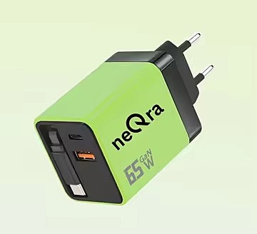 neQra 65W Superfast GAN Charger