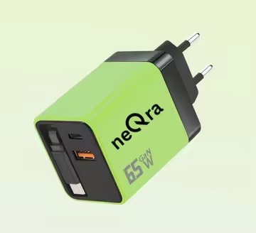 neQra 65W Superfast GAN Charger