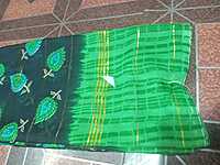 Georgette Two Sarees Pink Colour and Green Colour Combo