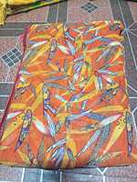 Georgette Saree Red Colour With Multi Colour Flowers