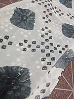 Georgette Saree Gray Colour With Buttas Pattern