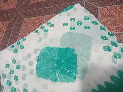 Georgette Saree Aqua Blue Colour With Buttas Pattern