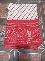 Georgette Saree Pink Colour With Lines Pattern