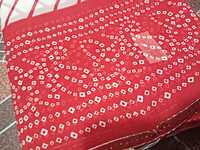 Georgette Saree Pink Colour With Lines Pattern