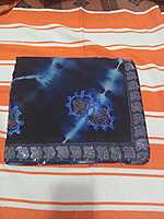 Muruga Print Siroski Stone Saree Dark Blue Colour