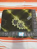 Muruga Print Siroski Stone Saree Green Colour