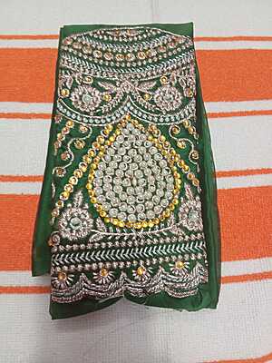 Jimmy Chu Siroski Stone Saree Light Blue Colour With Designer Blouse