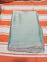 Jimmy Chu Siroski Stone Saree Light Blue Colour With Designer Blouse