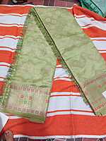 Soft Pattu Saree Light Green Colour With Buttas