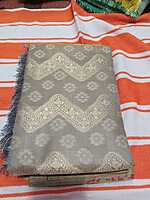 Soft Pattu Saree Gray Colour With Silver Border