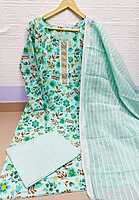 Cotton three piece set Green