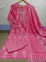 Cotton Three Piece Set Rose