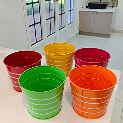 Railing Planter Round Ribbed 1135 (PO5)