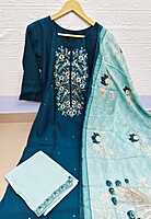 3 Pcs Set Peacock Blue