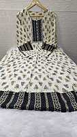 Umbrella Kurti Black and White