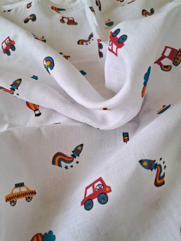 Muslin White bath towels