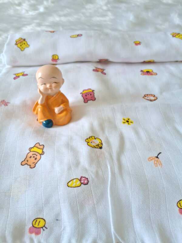 Muslin White bath towels