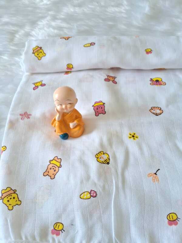 Muslin White bath towels