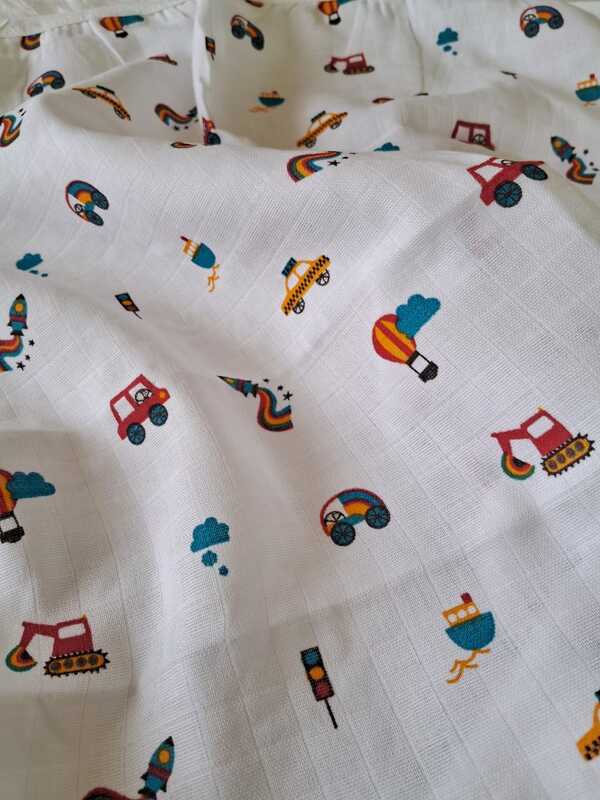 Muslin White bath towels