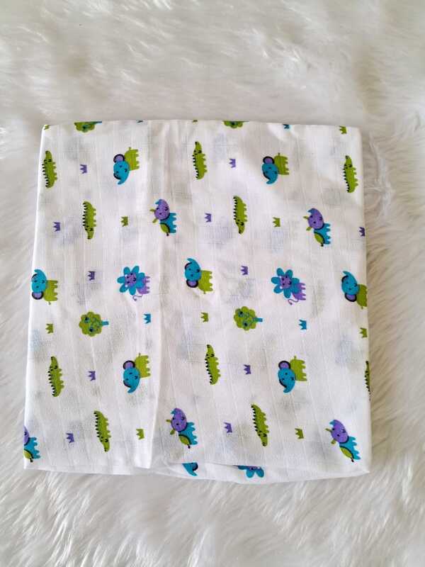 Muslin White bath towel pack of 2 combo