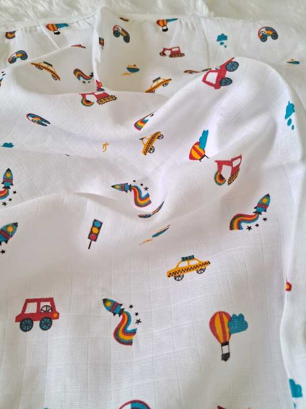 Muslin White bath towels