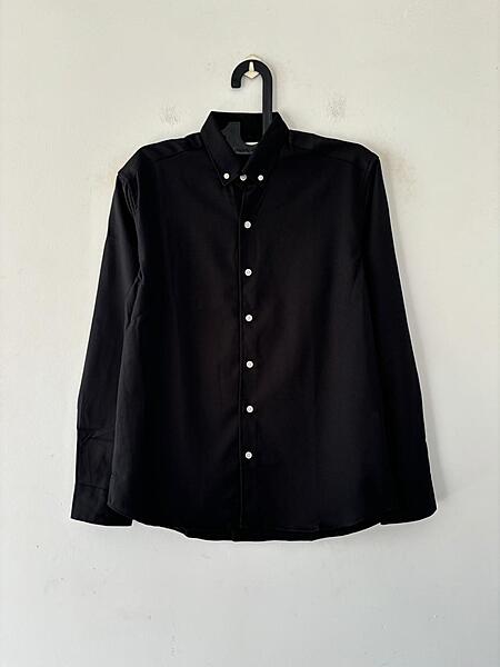 Jet black Imp-plain shirt