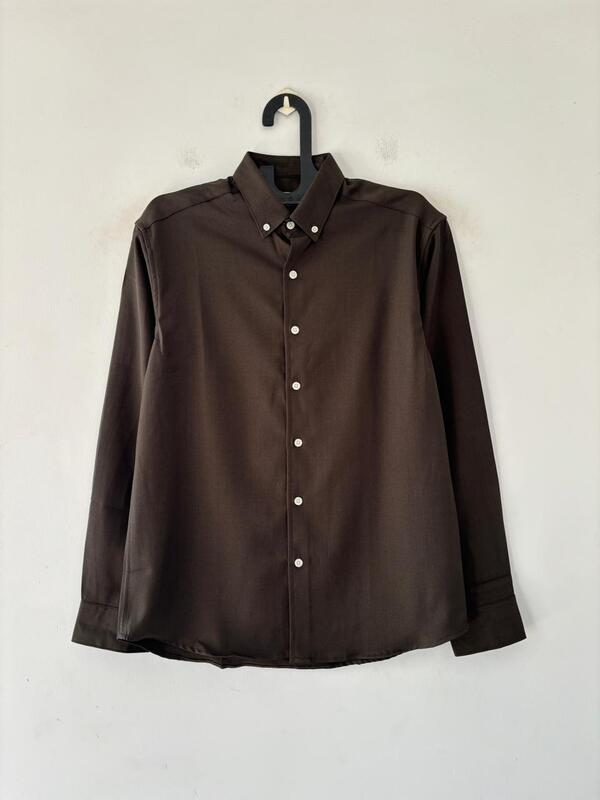 Truffle brown Imp-plain shirt