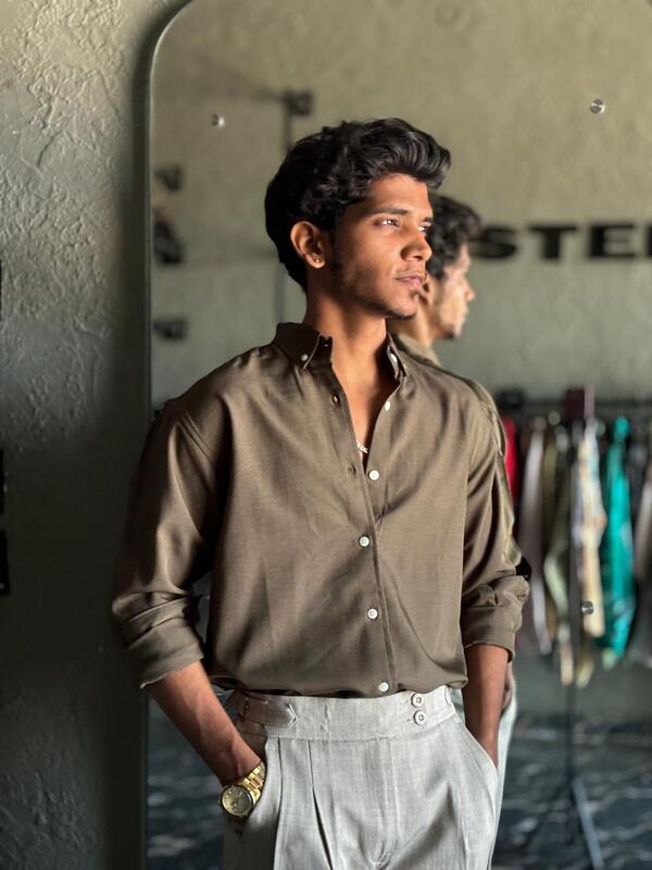 Olive Imp-plain shirt