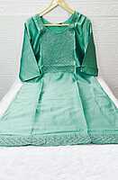 Satin Kurti Light Green