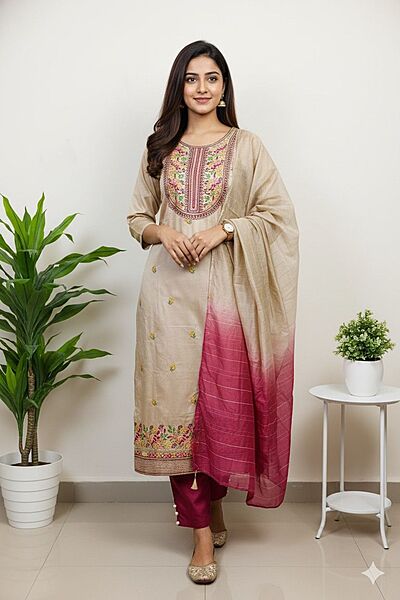 3 Pcs Set Golden Brown