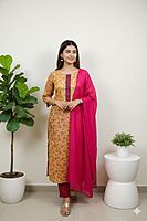 3 Pcs Set Tissue Silk Gold