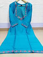 Rayon Kurti Sky blue
