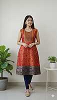 Tissue Silk Kurti