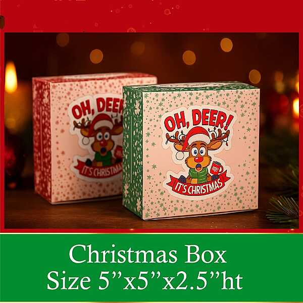Xmas 5x5x2.5 box New