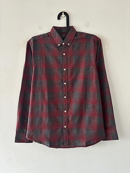 Crimson & charcoal flannels