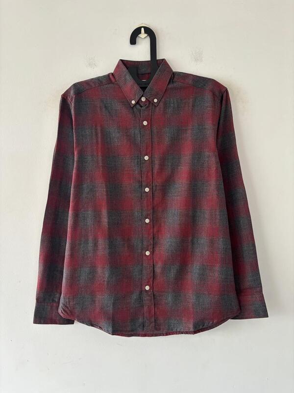 Crimson & charcoal flannels