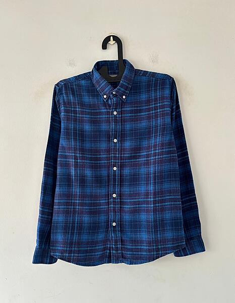 Indigo & merlot flannels