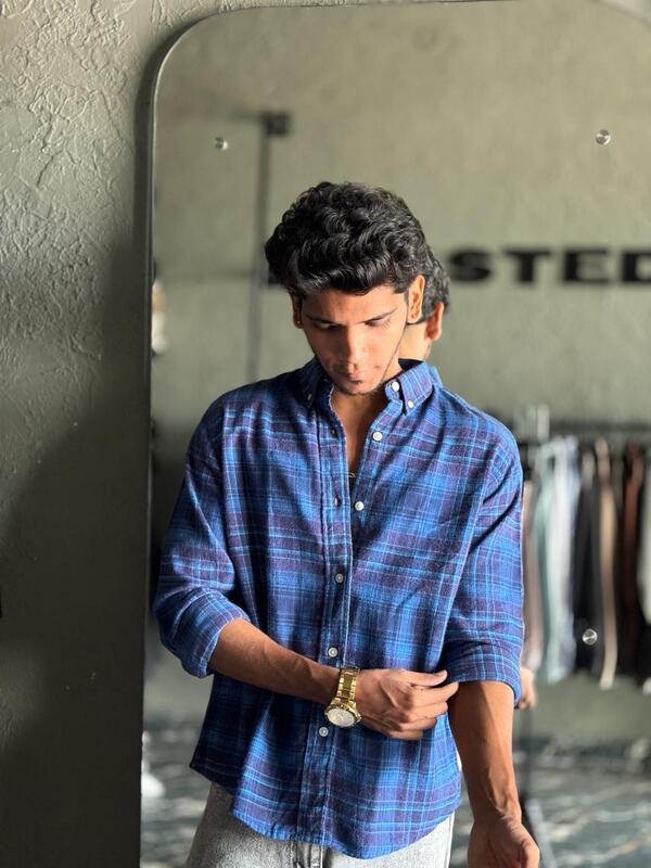 Indigo & merlot flannels