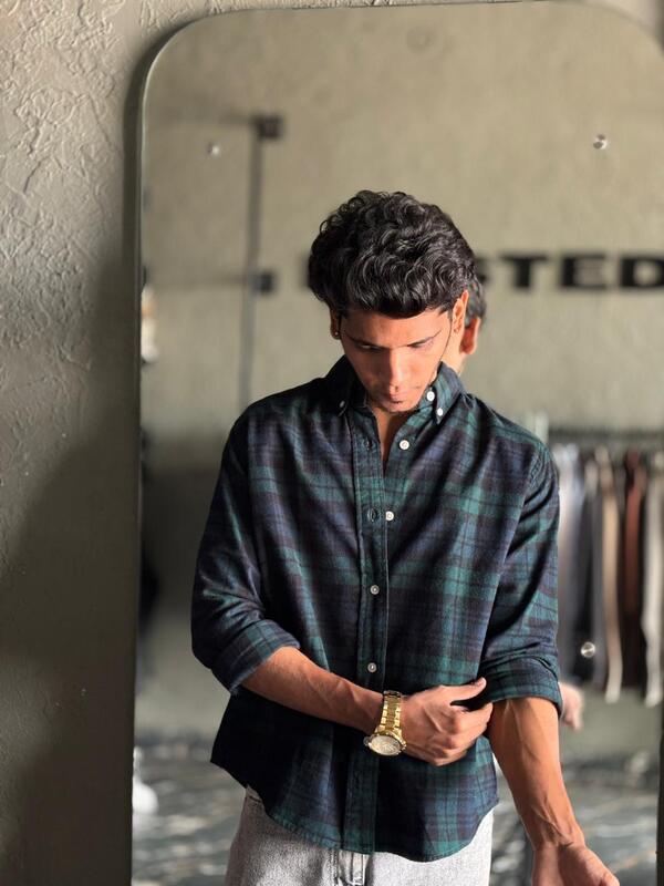 Pine & midnight flannels