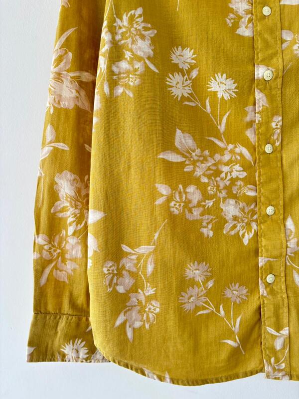Mustard & magnolia printed shirt