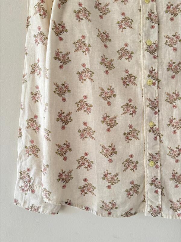 Rose vanilla printed shirt