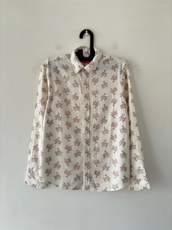 Rose vanilla printed shirt