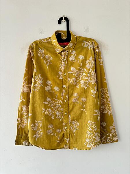 Mustard & magnolia printed shirt