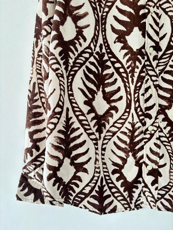 Cocoa & cream printed shirt